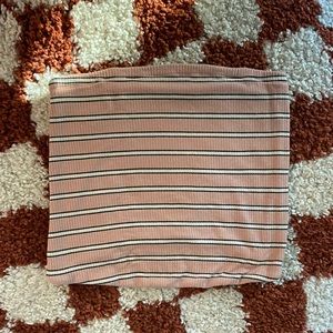 American Eagle light pink striped tube top
